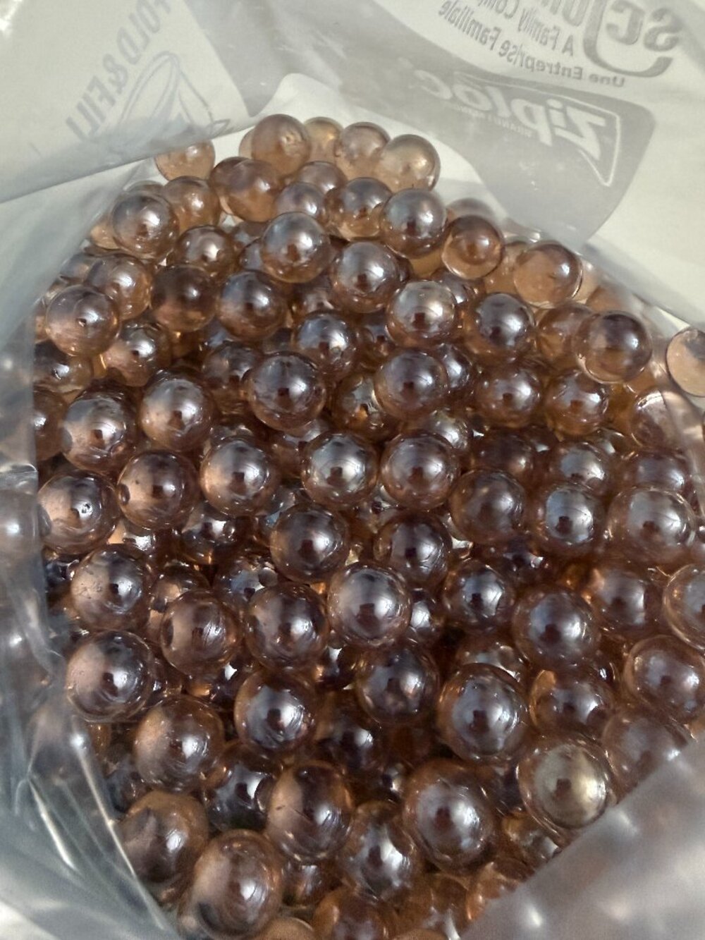 Pink Glass Beads 600+ Pieces 5LB Glossy Solid Marbles Vases Aquariums Crafts